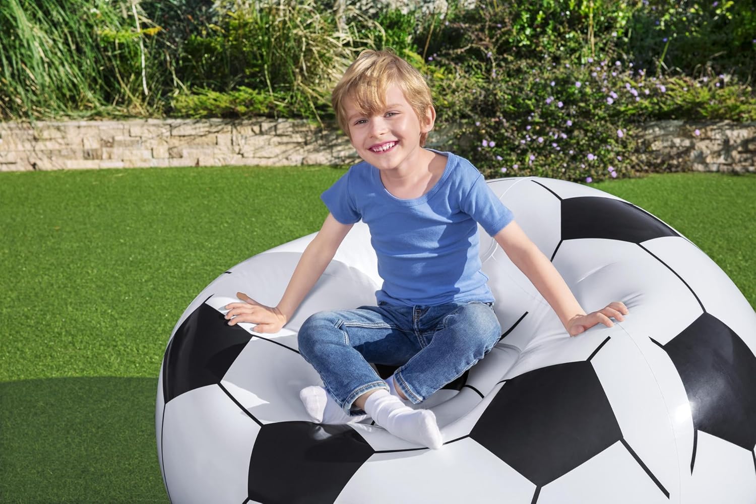 Thumbnail 6 de Bestway 75010 - Puff Inflable Balón de Fútbol