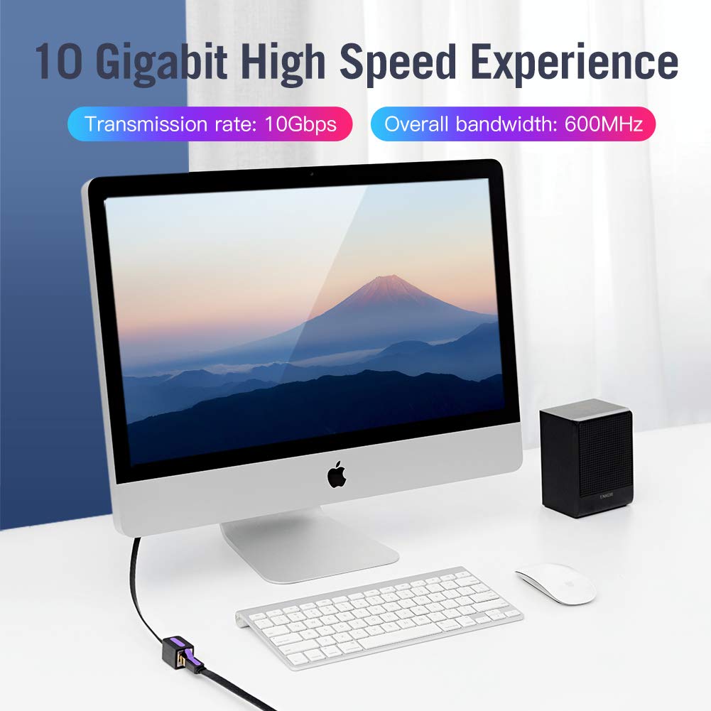 Thumbnail 2 de VENTION Cat7 Ethernet Extension Cable (5m) – flat RJ45 male to female for 10Gbps-ready networks