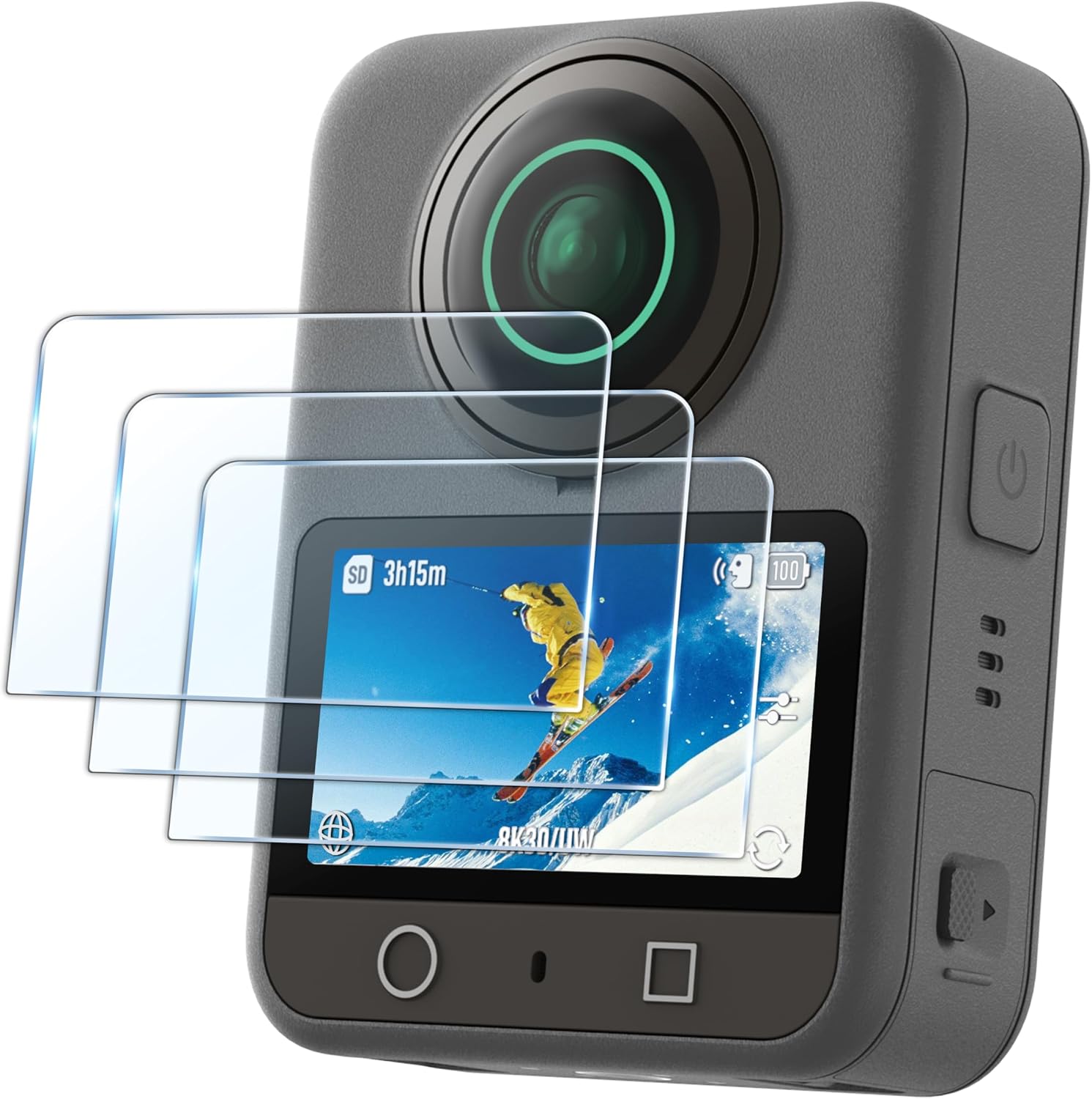 FiTSTILL Tempered Glass Screen Protector for DJI Osmo 360