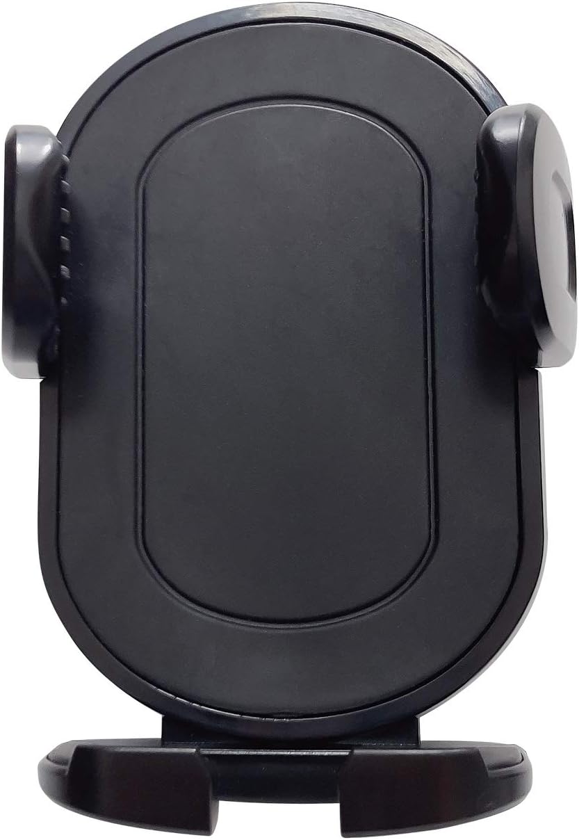 Detalle de セイワ(SEIWA) IMP068 ワンモーションスマホホルダー ブラック 本体単品