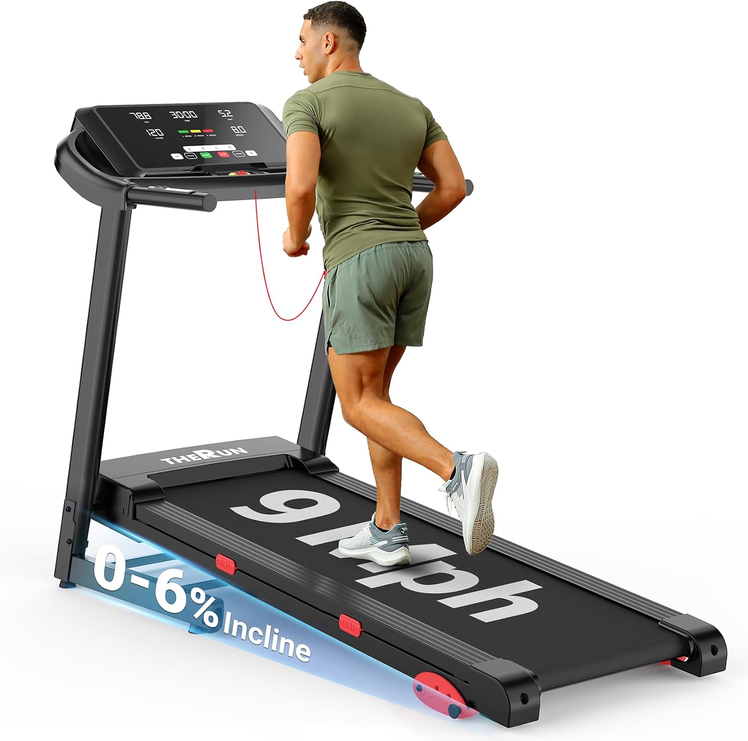 Detalle de THERUN Treadmill 3.0 HP