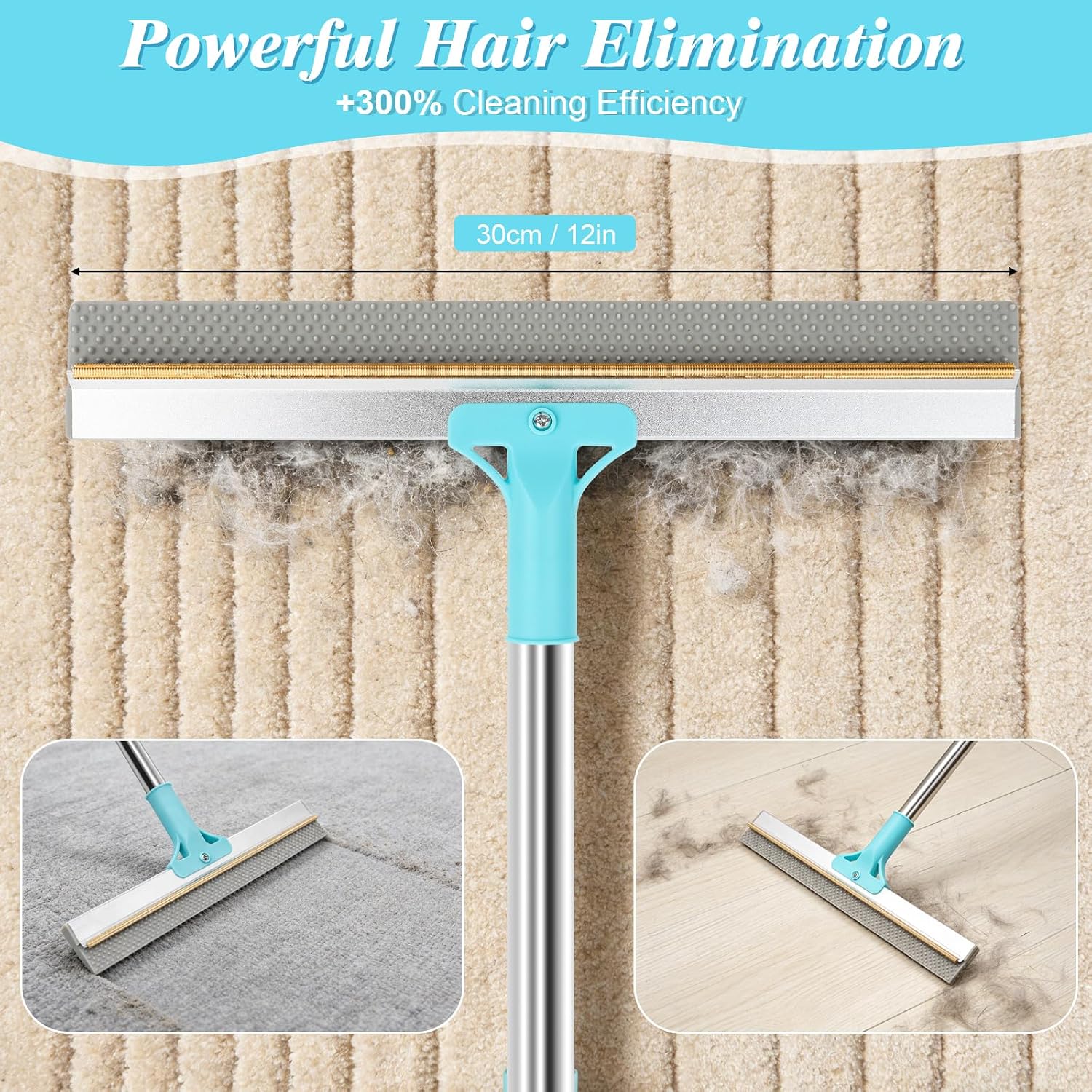 Thumbnail 5 de 4 in 1 Carpet Rake for Pet Hair Removal – Reusable Glove Kit for Dog and Cat Fur