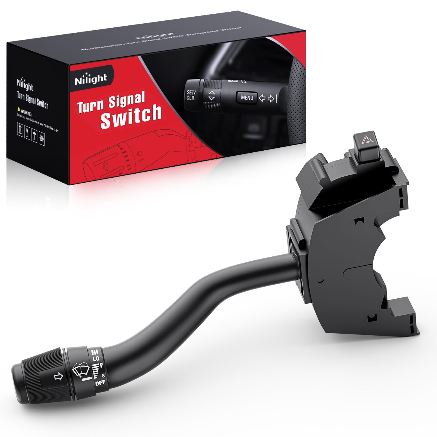 Nilight Turn Signal Switch (OE Replacement) for 1992-1997 Ford Trucks & Aerostar