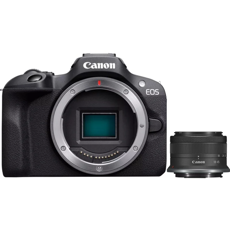 Detalle de Canon EOS R100 24,1 MP con RF‑S 18-45 mm