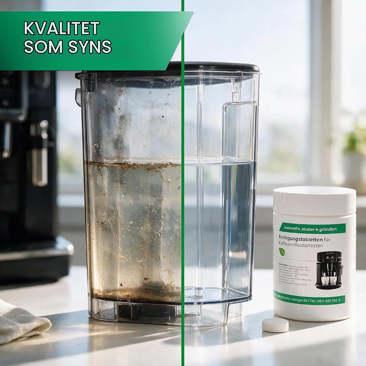 Detalle 1 de BIOHY rengöringstabletter för helautomatiska kaffemaskiner, 25 st