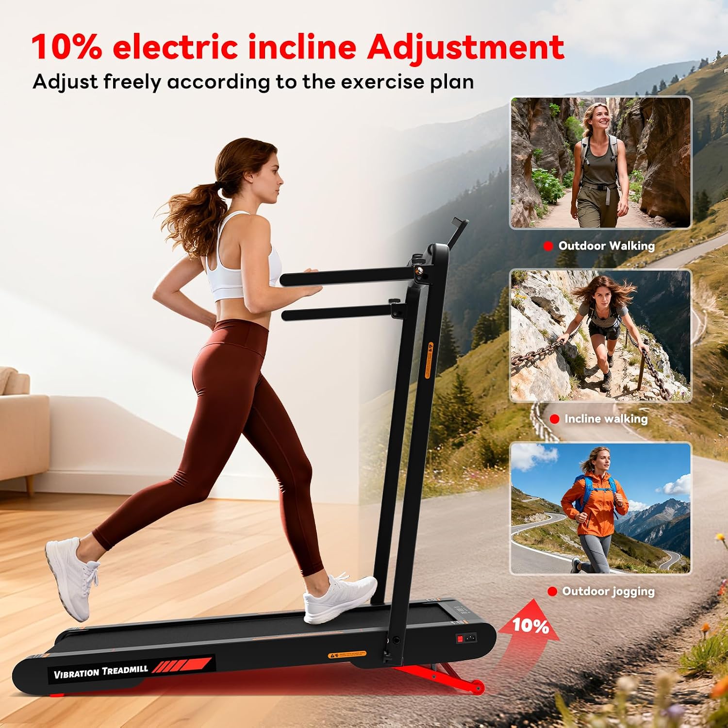 Thumbnail 2 de Lysole 4 in 1 Walking Vibration Pad (Under Desk Treadmill) with Auto Incline, Remote & App Control