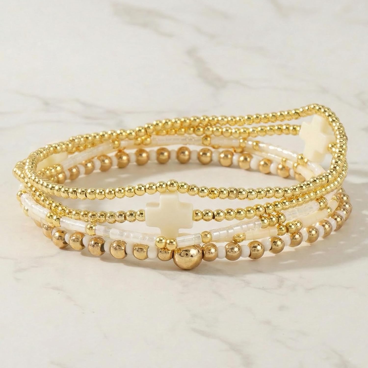 Thumbnail 6 de EQUBIO Bracelet Set, 14K Gold-Plated