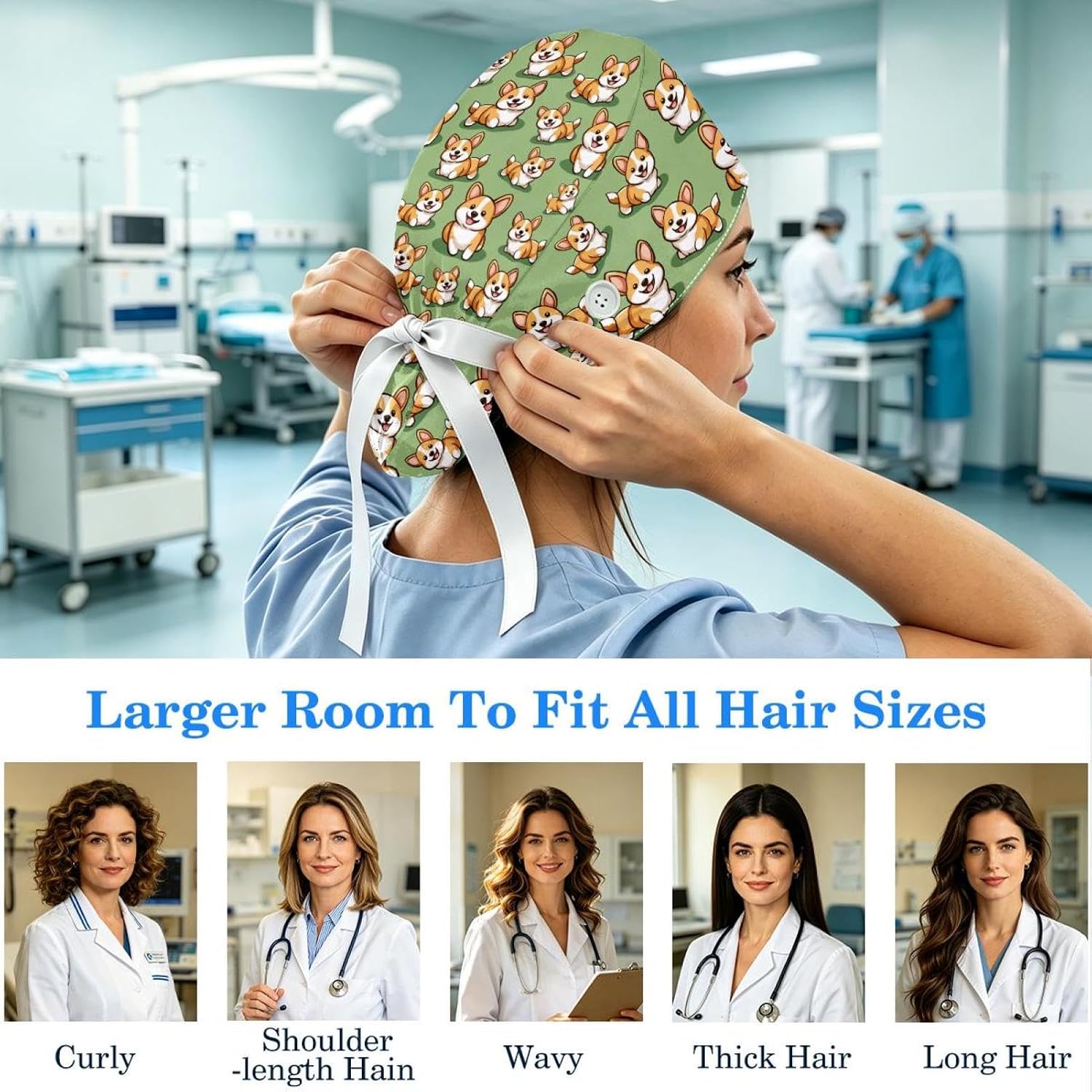 Thumbnail 4 de FVQL Scrub Cap in Polyester