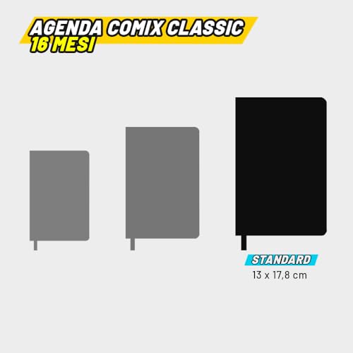 Detalle de COMIX Agenda 2027 Giornaliera 16 mesi – Copertina rigida, 576 pagine, 13x17,8 cm
