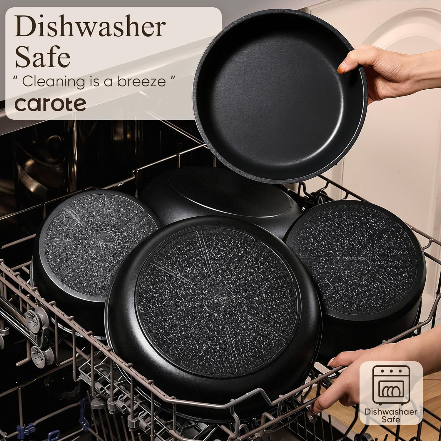 Thumbnail 4 de CAROTE 19pcs Detachable Handle Cookware Set