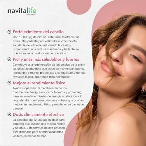 Thumbnail 4 de Biotina 12,000 mcg con Zinc, Vitaminas E y D 🌟