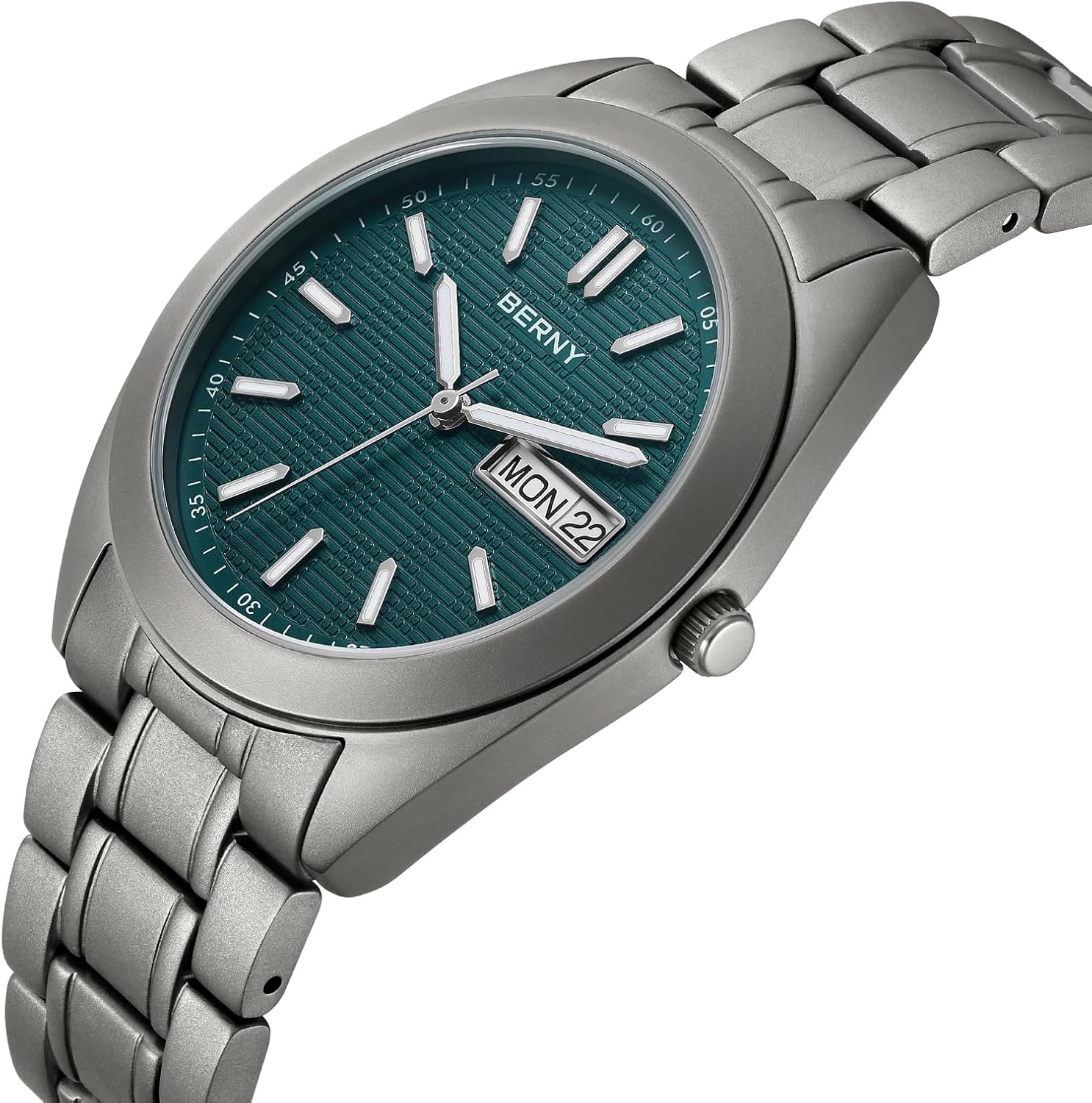 Thumbnail 1 de BERNY Herrenuhr aus Titan mit 10ATM Wasserdicht, Saphirglas & japanischem Quarzwerk VJ53