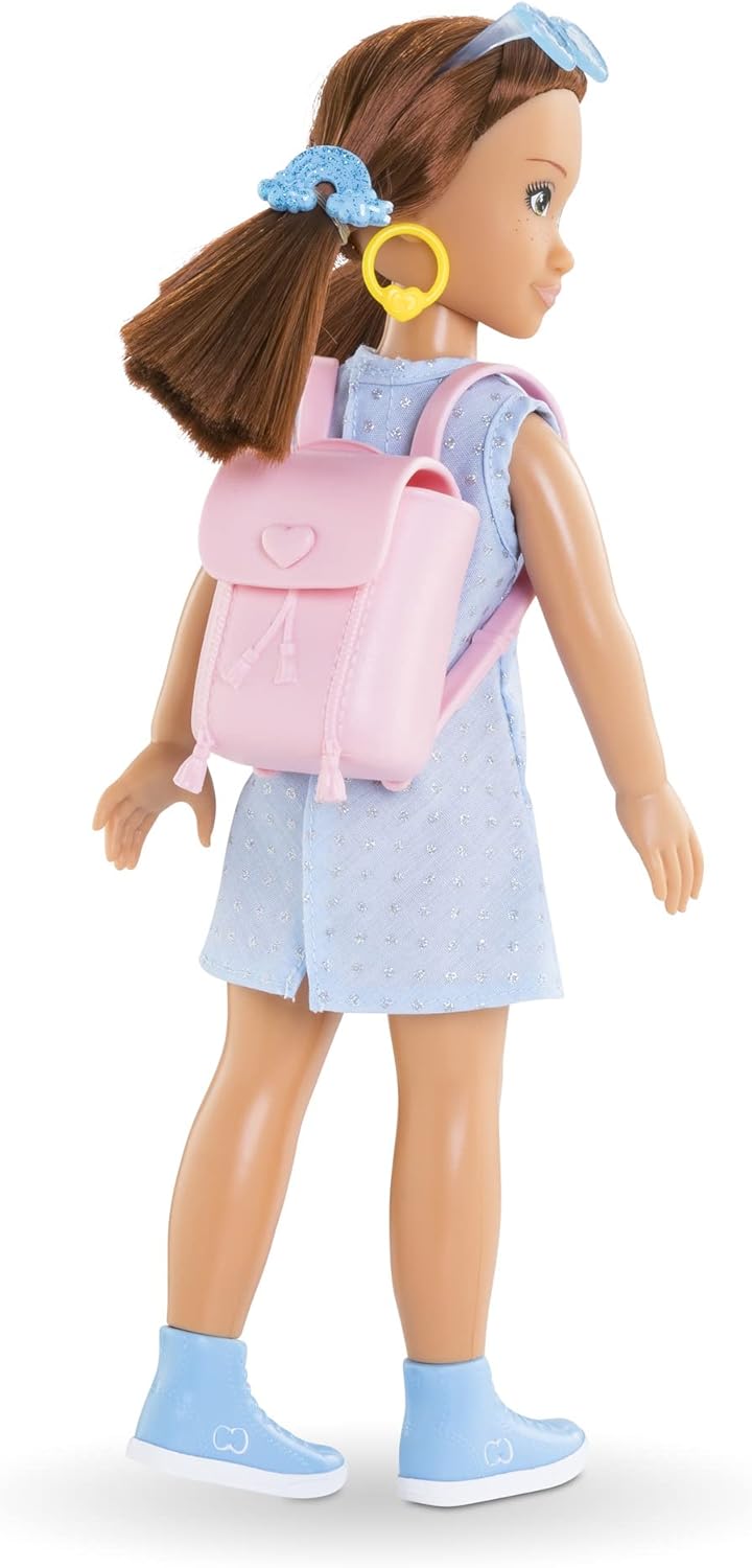 Thumbnail 5 de Corolle Girls Zoe Shopping Surprise Ankleidepuppe mit Ohrringen und 6 Überraschungen (28 cm), Vanilleduft, ab 4 Jahren