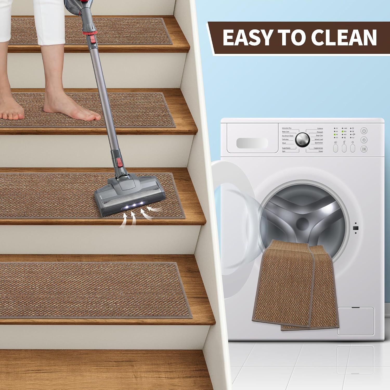 Thumbnail 5 de BONACA Linen Stair Treads 30 x 8 Inch