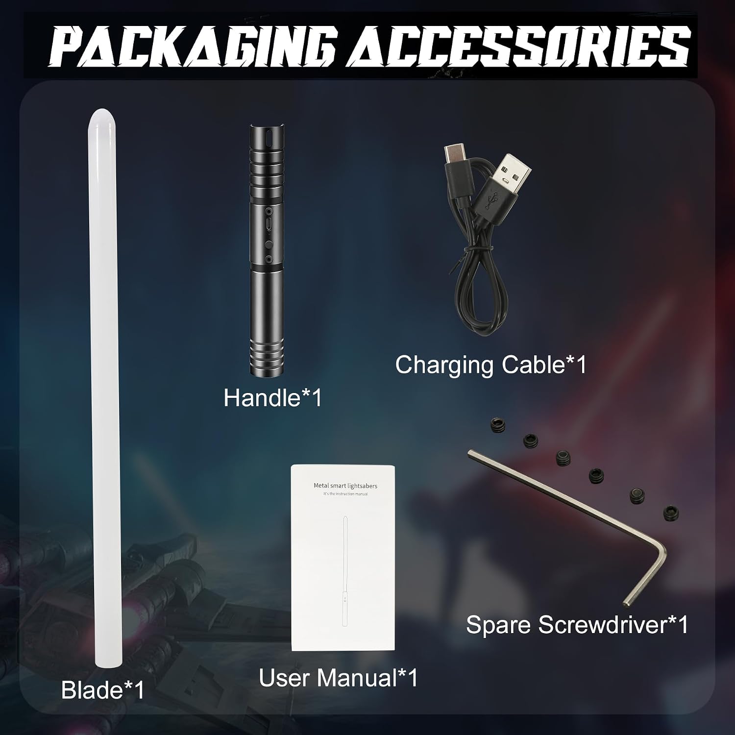 Thumbnail 6 de Lightsaber Lightsabers with FX Sound Motion Sensitive — RGB 15 Color Light-Up Toy Sword for Kids