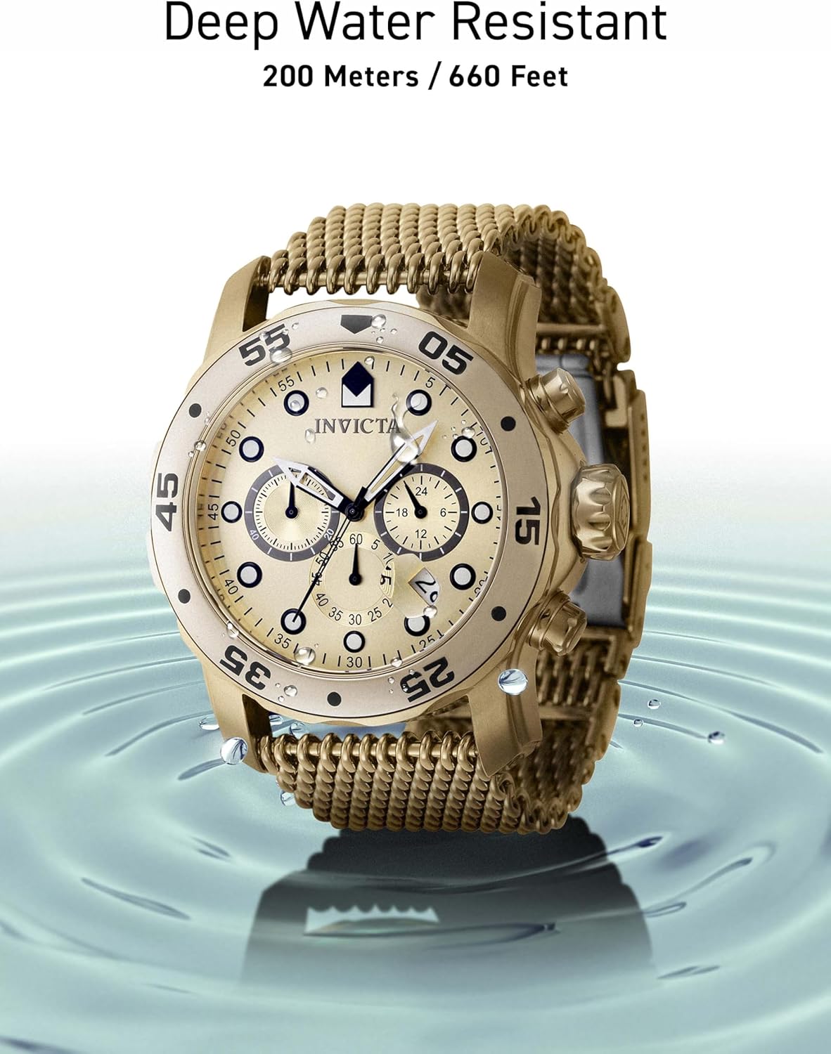 Detalle de Invicta Pro Diver: Orologio da Uomo in acciaio con movimento Quarzo, 48 mm