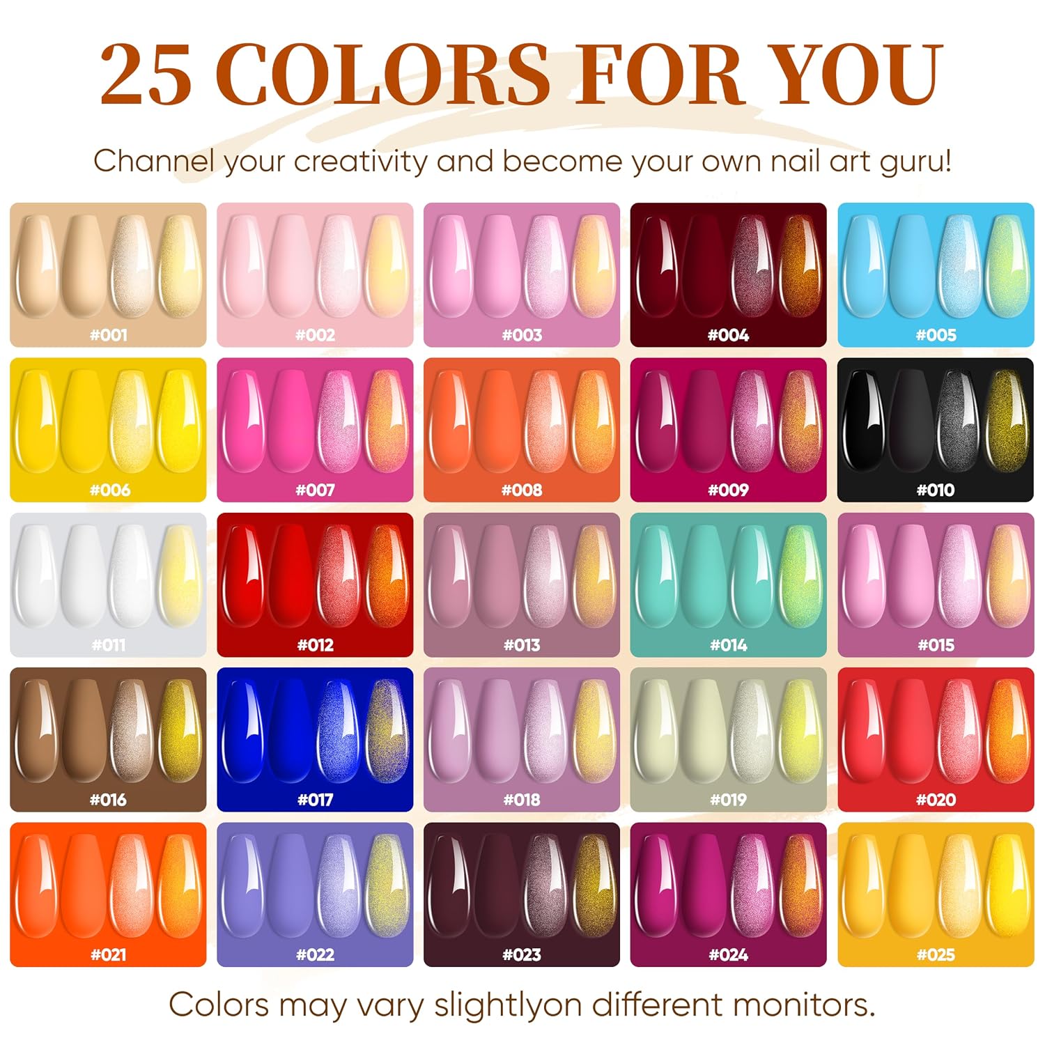 Detalle de YALSYNY 25-Color Gel Nail Polish Kit with 180W UV LED Lamp and Drill