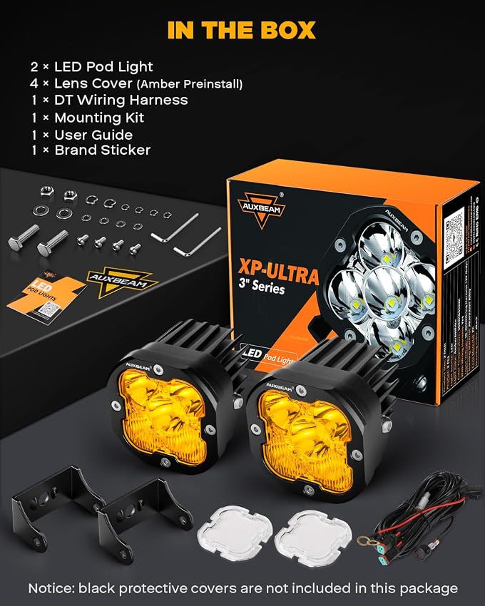 Thumbnail 6 de Auxbeam XP-Ultra Series 3" 80W Cube LED Pods 9600LM
