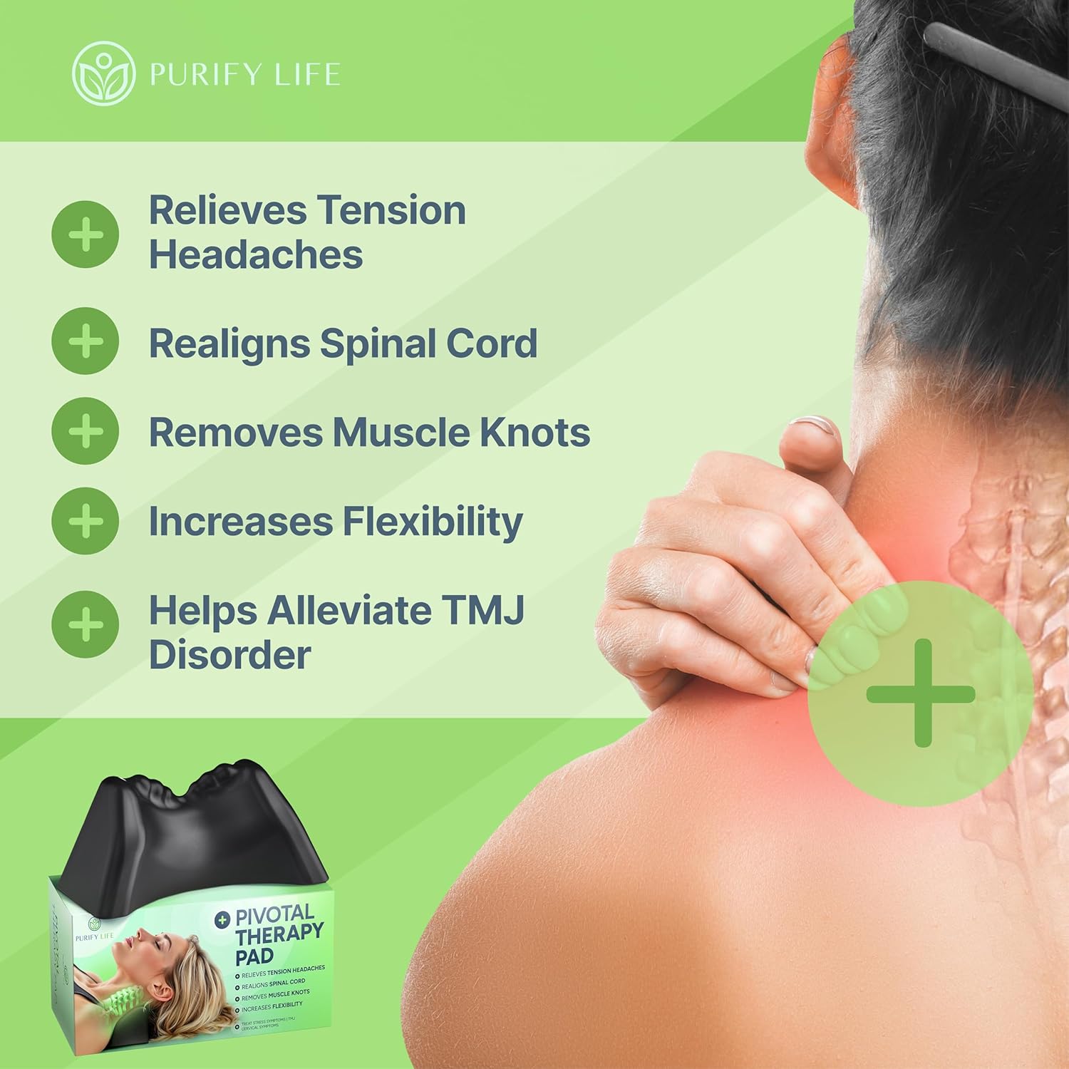 Thumbnail 1 de Occipital Release Tool for Pivotal Therapy & TMJ Device – Cervical Traction Pillow
