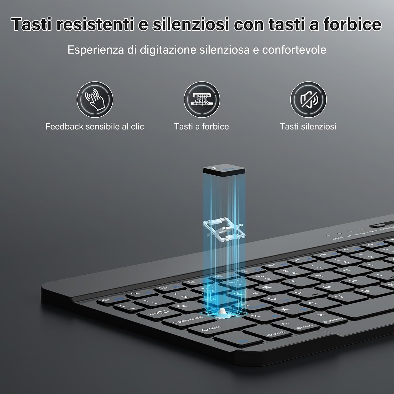 Thumbnail 2 de BQSS Tastiera Wireless IT QWERTY