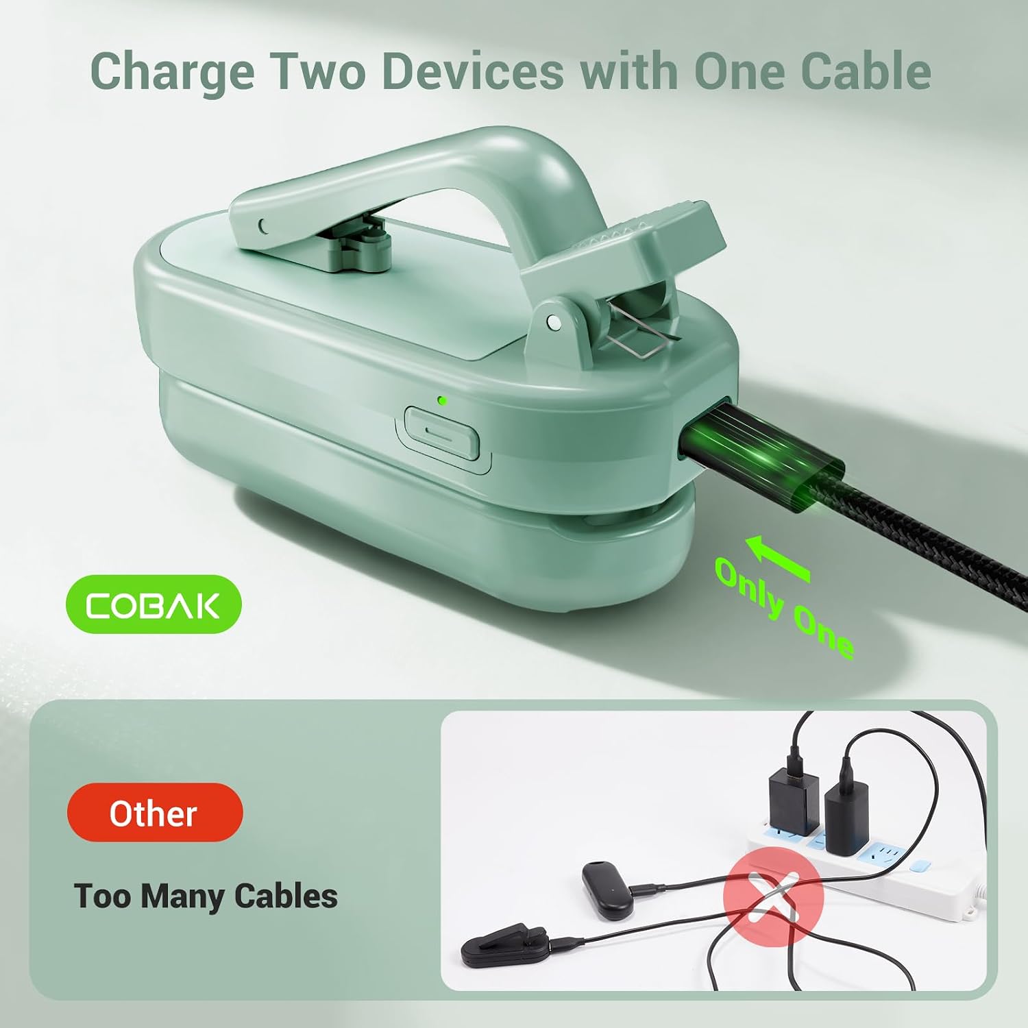 Detalle 1 de CoBak B0FCM2X5MH Remote Page Turner with RF Control and Rechargeable Clip