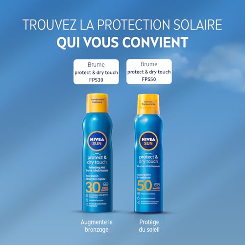Detalle 2 de NIVEA SUN Brume Solaire Rafraîchissante Protect & Dry Touch SPF 50 200 ml