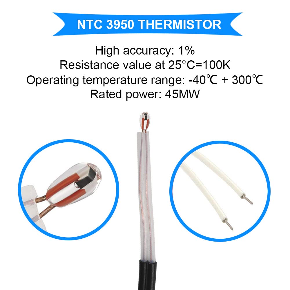 Detalle de Youmile 5 Pcs 24V 40W 620 Ceramic Cartridge Heater Kit for 3D Printers