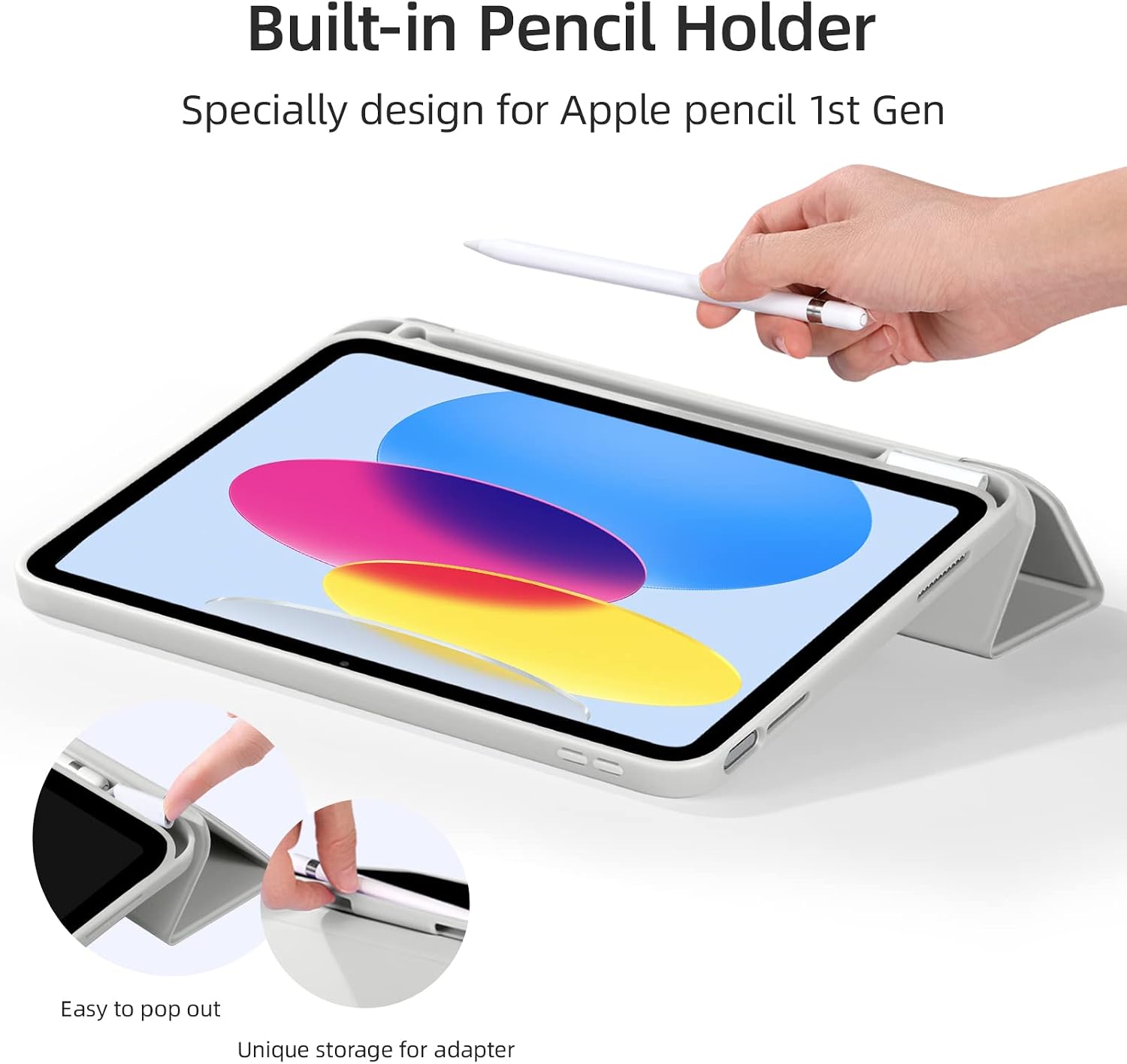 Detalle 2 de Vobafe Case for iPad A16 11th/10th, 11in trifold cover