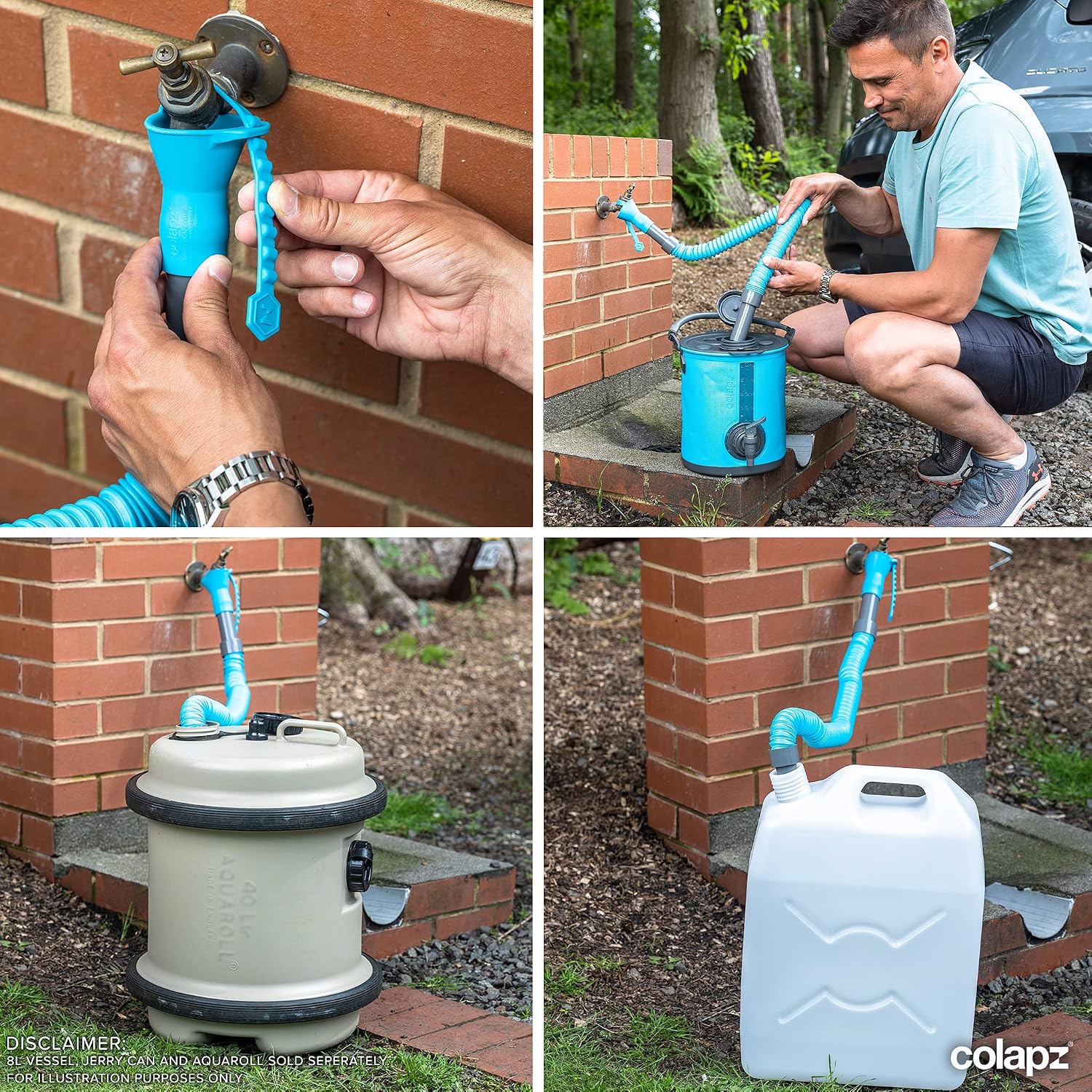 Thumbnail 4 de Colapz Collapsible Fresh Water Aquaroll Fill Up Hose – Extendable 1m Trunk Hosepipe with Bag