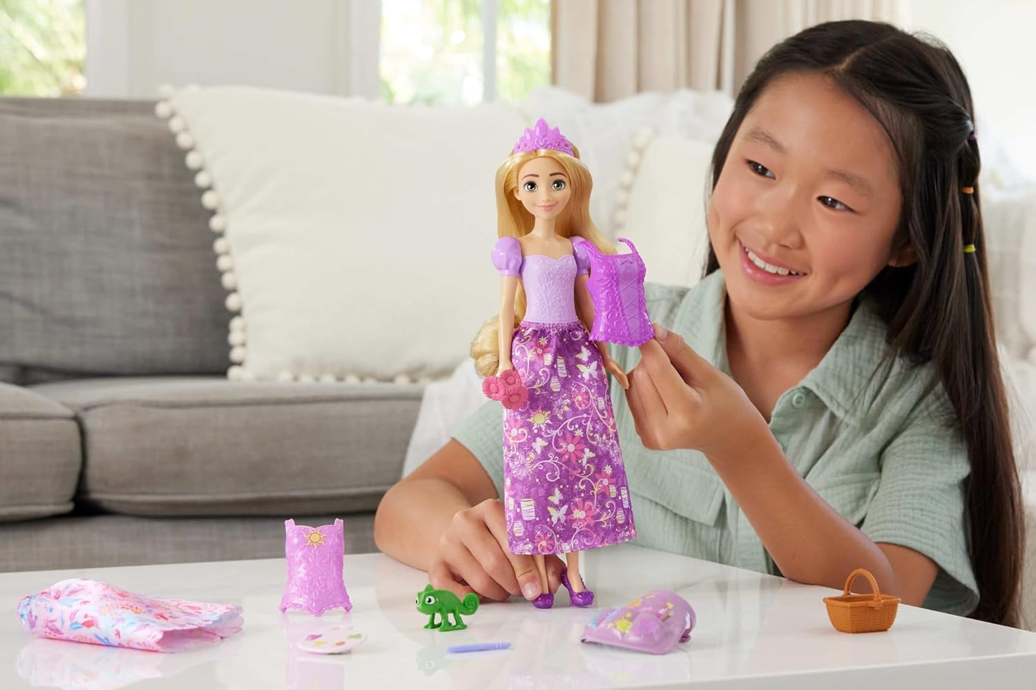 Thumbnail 1 de Mattel Disney Princesas Rapunzel 2 en 1 con accesorios🎀