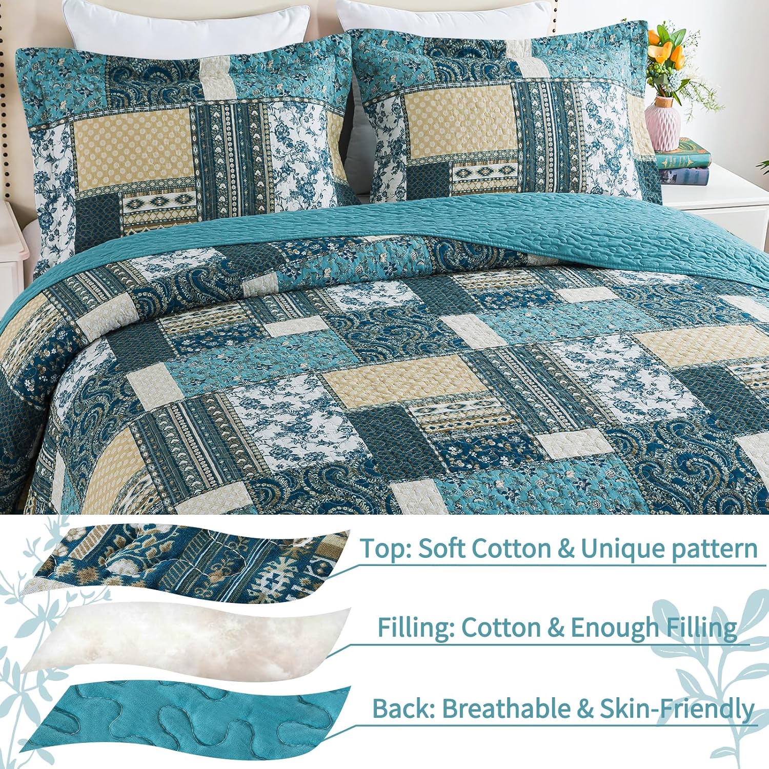 Detalle de VAPUTAR King Quilt