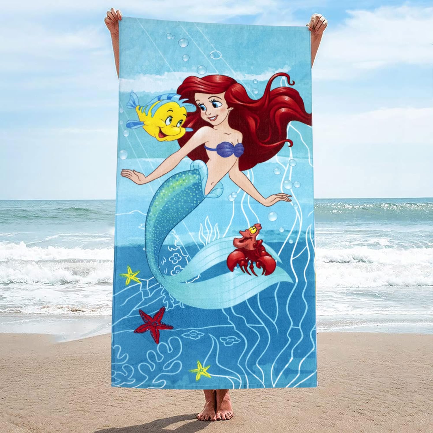 Thumbnail 3 de Jerry Fabrics Disney Arielle Toalla de baño 70x140 cm 🧜♀