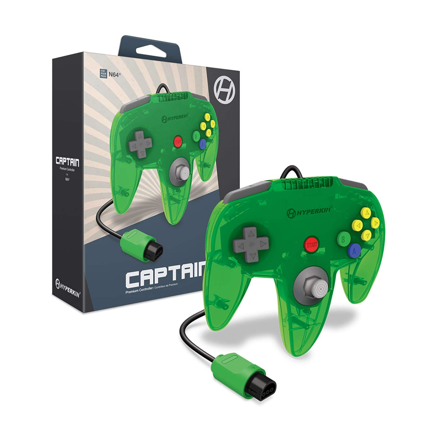Thumbnail 6 de Hyperkin Captain Premium Wired Controller for Nintendo 64 – Gray (Retro Original Style)