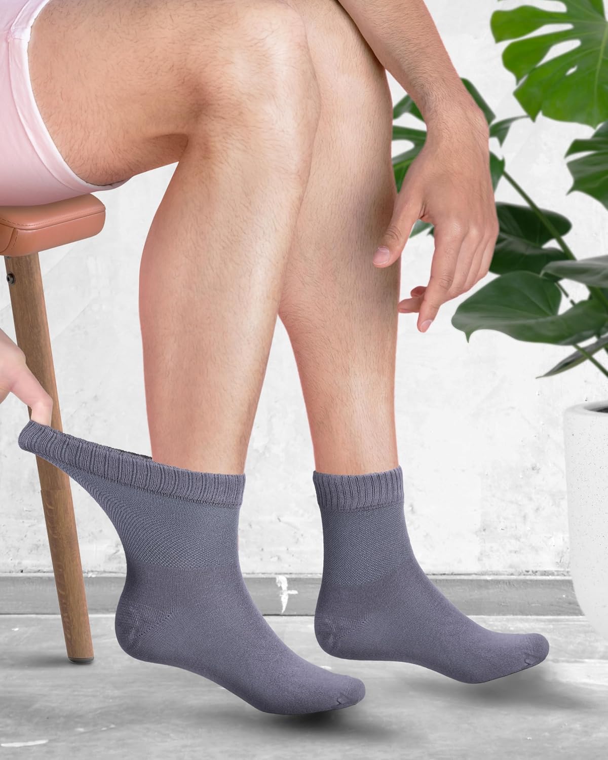 Detalle 2 de Fiera Besa Diabetikersocken für Herren mit Komfortbund, nahtlos am Zehenbereich
