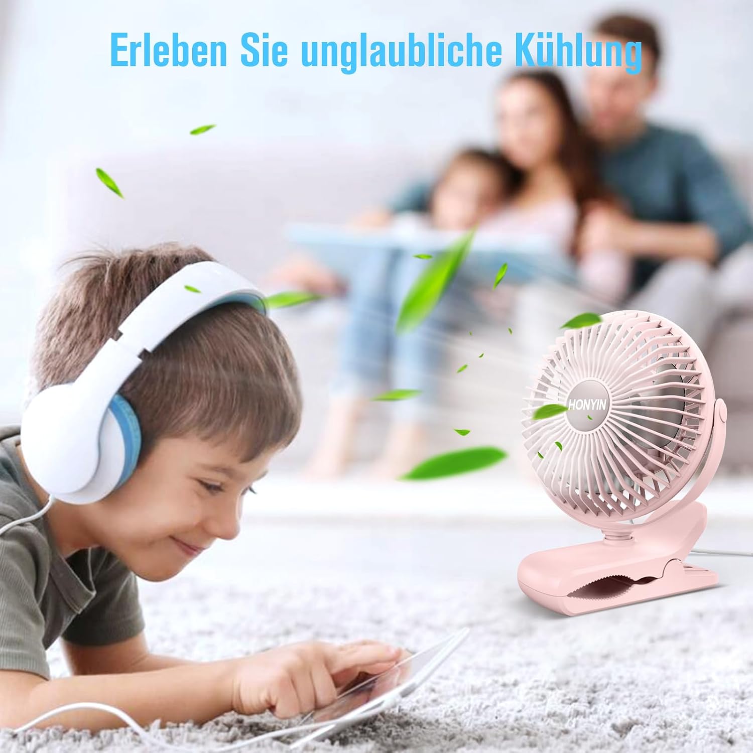 Thumbnail 4 de HONYIN Mini Ventilator Clip 720°