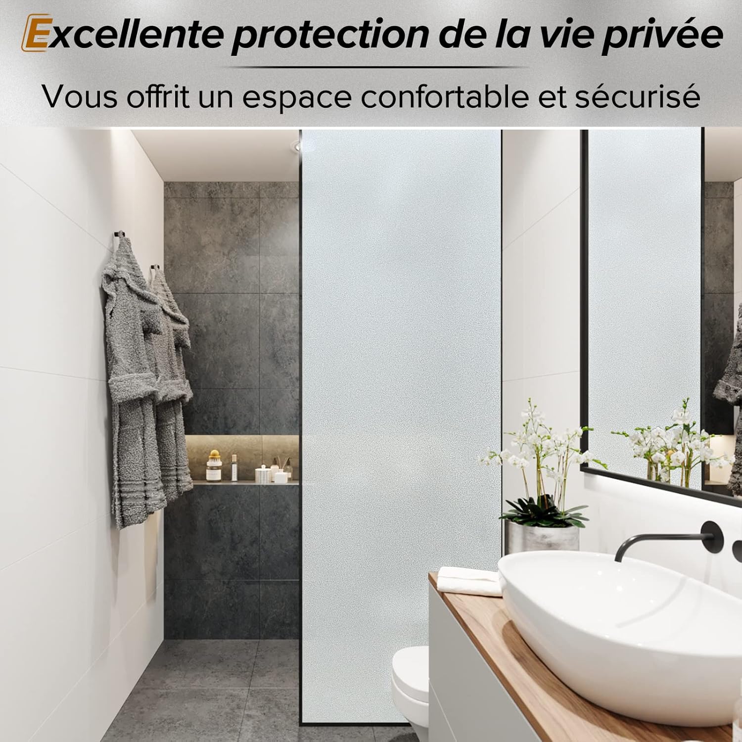 Thumbnail 5 de Film Fenêtre Anti Regard rabbitgoo (60 x 300 cm) occultant électrostatique anti-UV dépoli