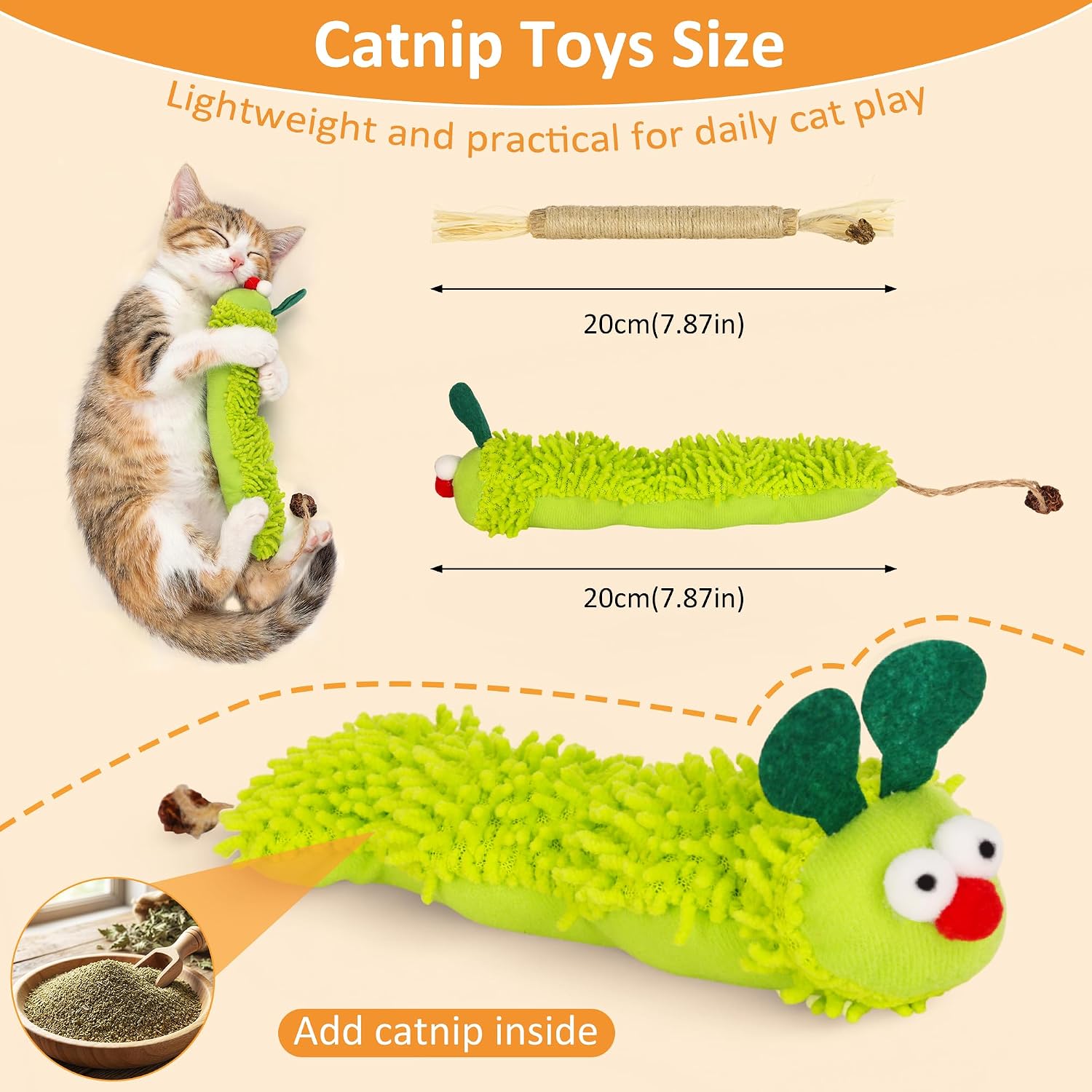 Detalle 2 de Uyubao Cat Chew Toy Set with Silvervine