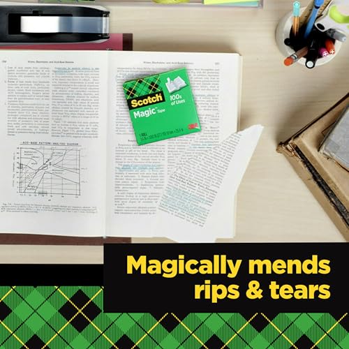 Detalle de Scotch Magic Tape with Scotch Desktop Dispenser (6 Rolls, 3/4" x 1000")