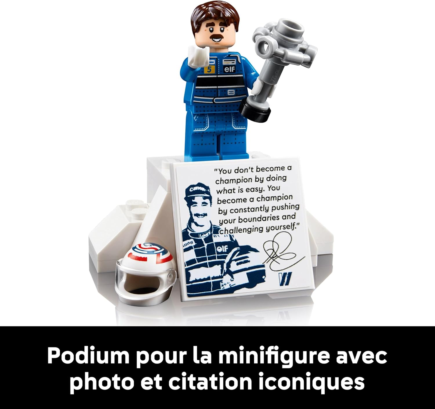 Detalle de LEGO Icons Williams Racing FW14B et Nigel Mansell – Maquette F1 collector