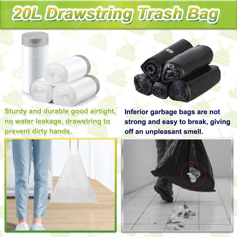 Thumbnail 3 de AOSULI 20L Drawstring Bin Bags
