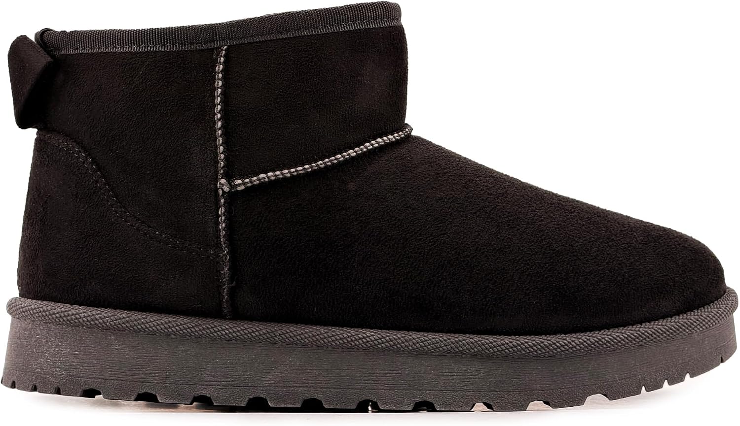 Detalle 2 de JOMIX dameswinterlaarzen met imitatiebont, suède-look en antislipzool