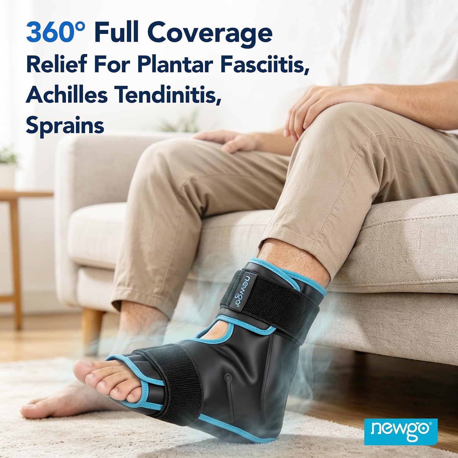 Thumbnail 2 de NEWGO Foot Ice Pack Wrap, Adjustable Full-Coverage Gel Cold Compress