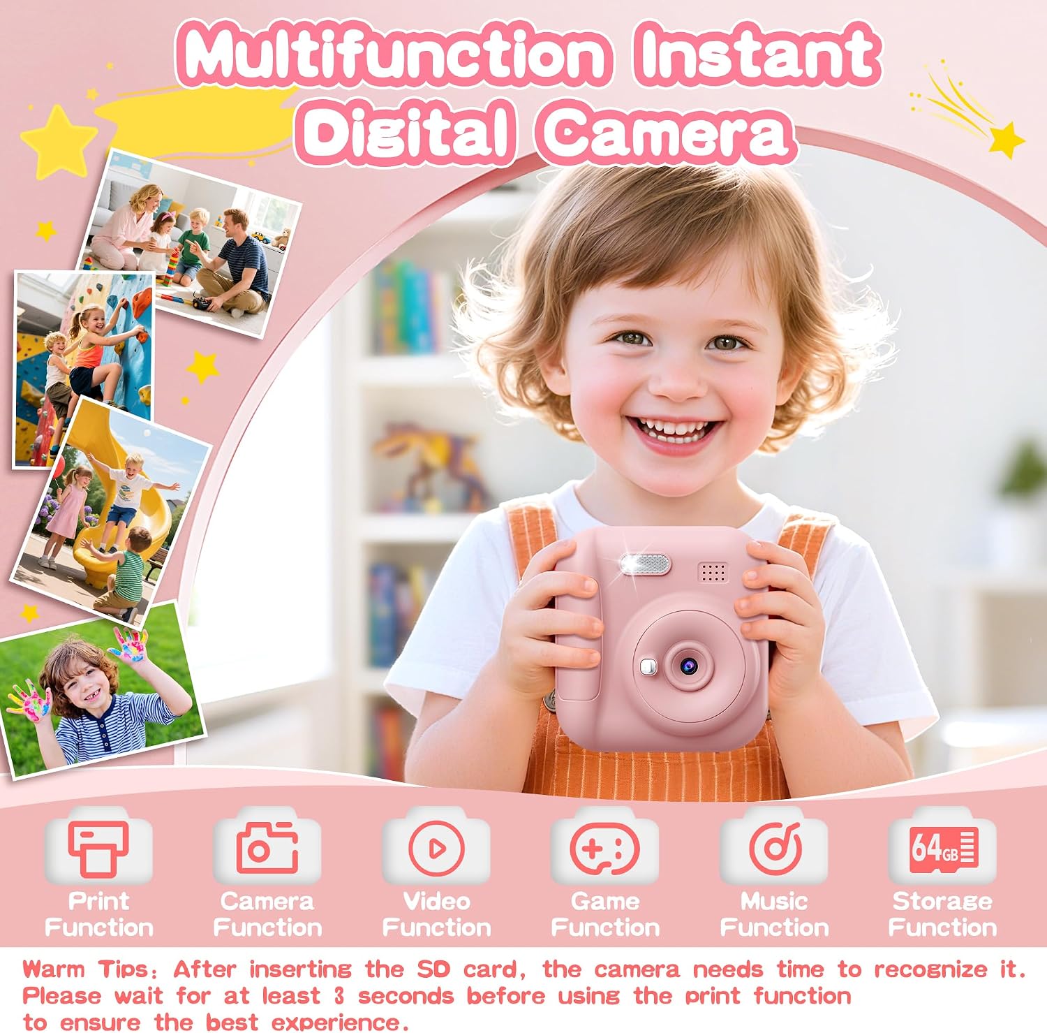 Detalle 2 de Coxlame Kids Camera Instant Print 64GB