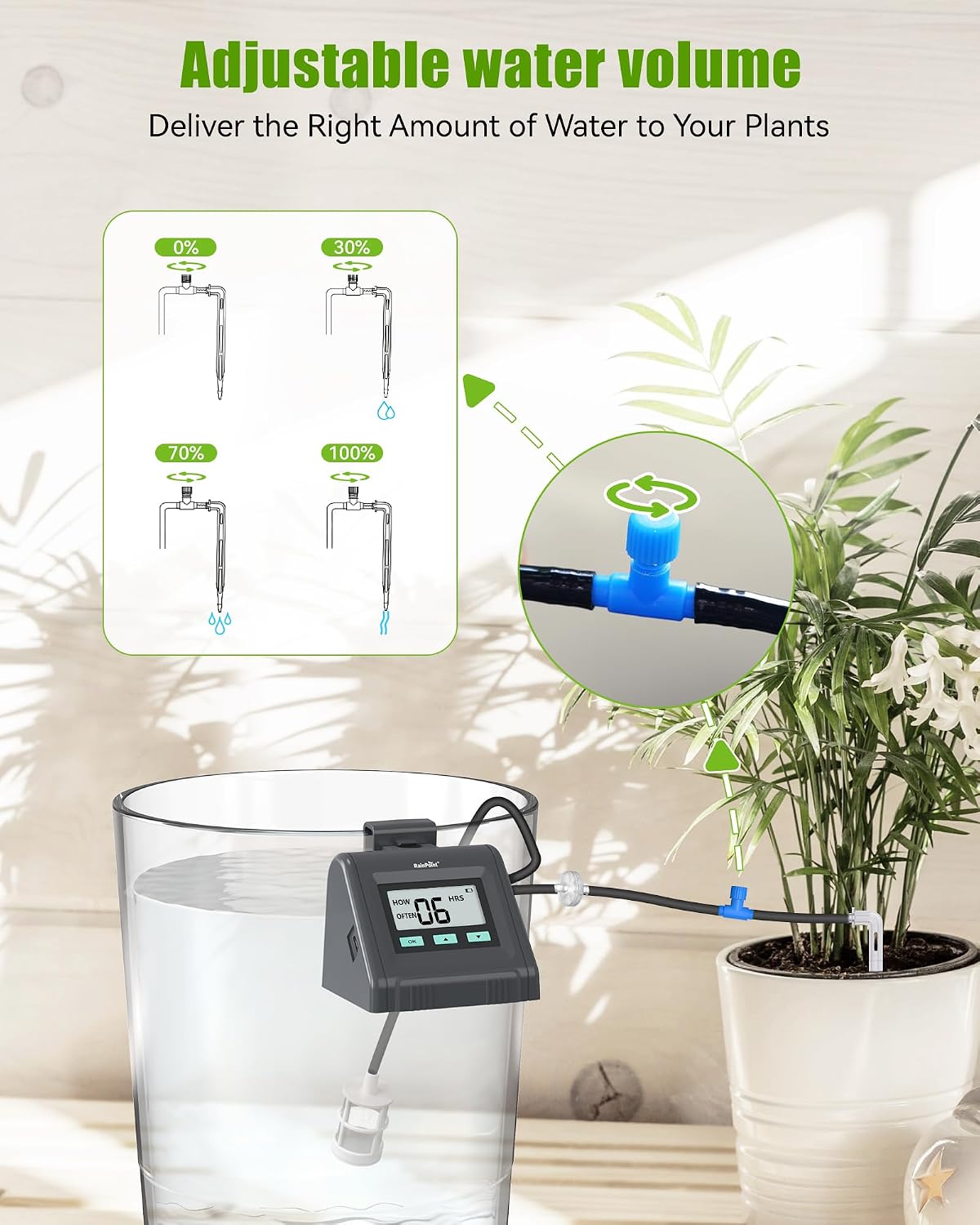 Detalle 2 de RAINPOINT Automatic Watering System DIY Drip Irrigation Kit for Potted Plants