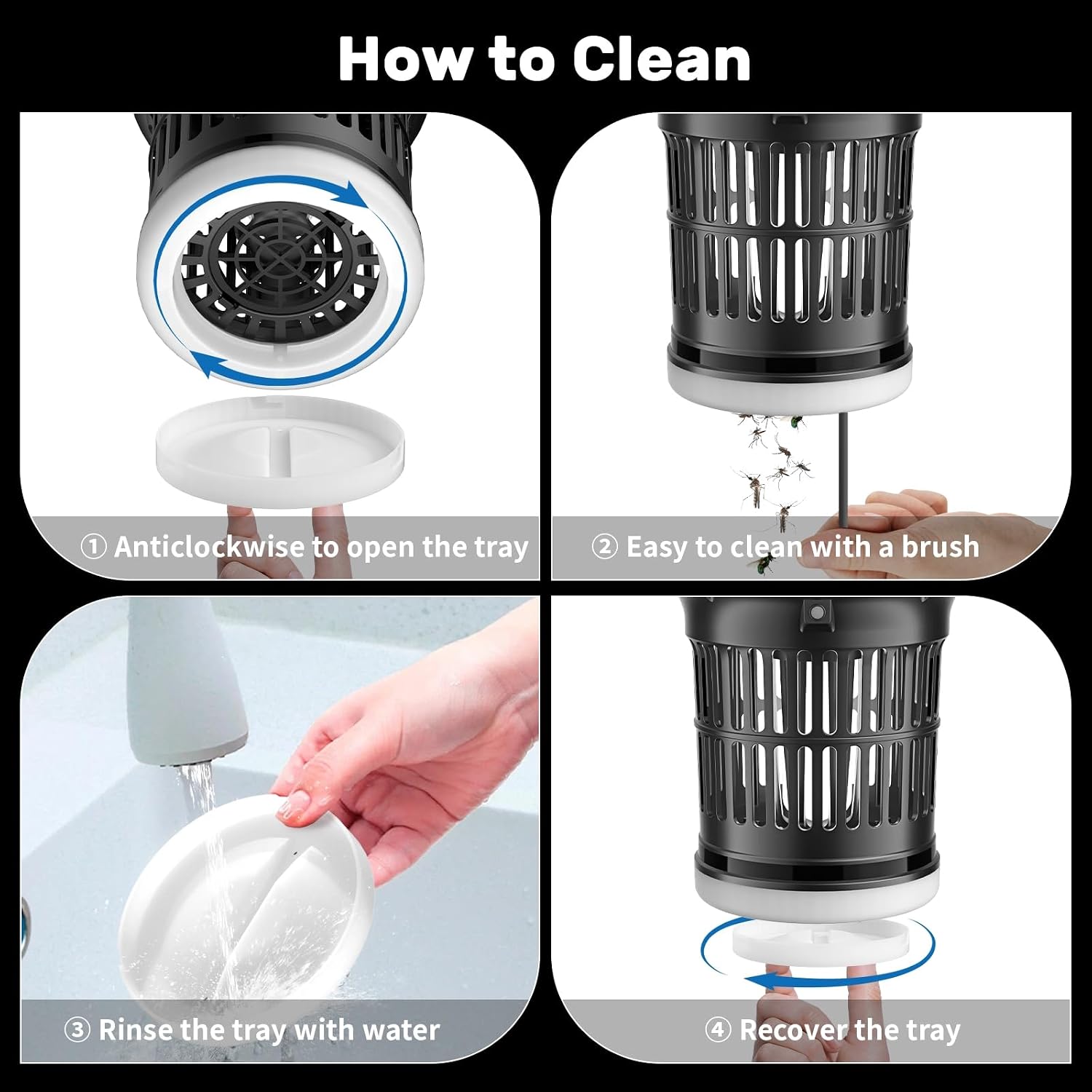 Thumbnail 6 de 2-in-1 LED Mosquito Killer Lamp with 30W UV Zapper — IPX4, 1500 sq ft