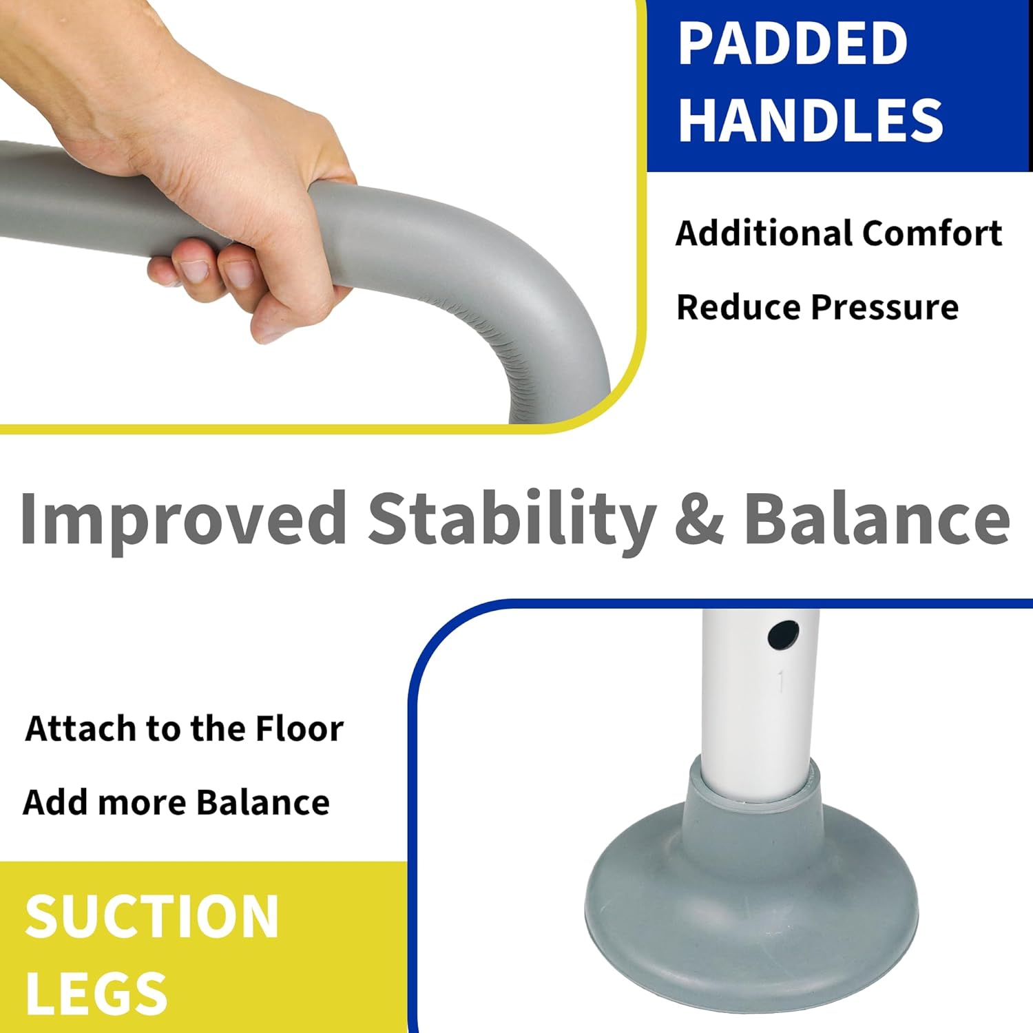 Thumbnail 5 de LandTale toilet safety rails 300 lb capacity