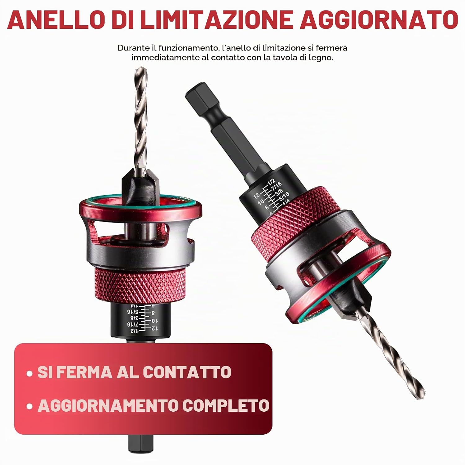 Thumbnail 4 de Punte trapano a svasatura set legno 5
