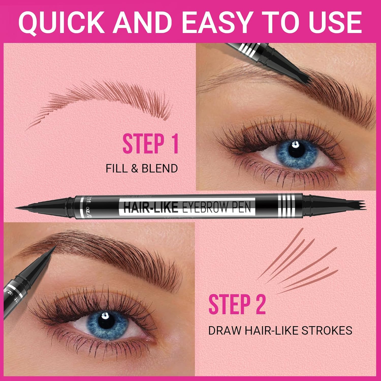 Thumbnail 5 de iMethod Microblading Augenbrauenstift 2-in-1 Braun