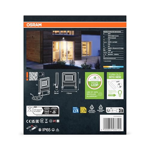 Detalle de OSRAM Proyector LED ENDURA FLOOD PC 50W 4000K Gris
