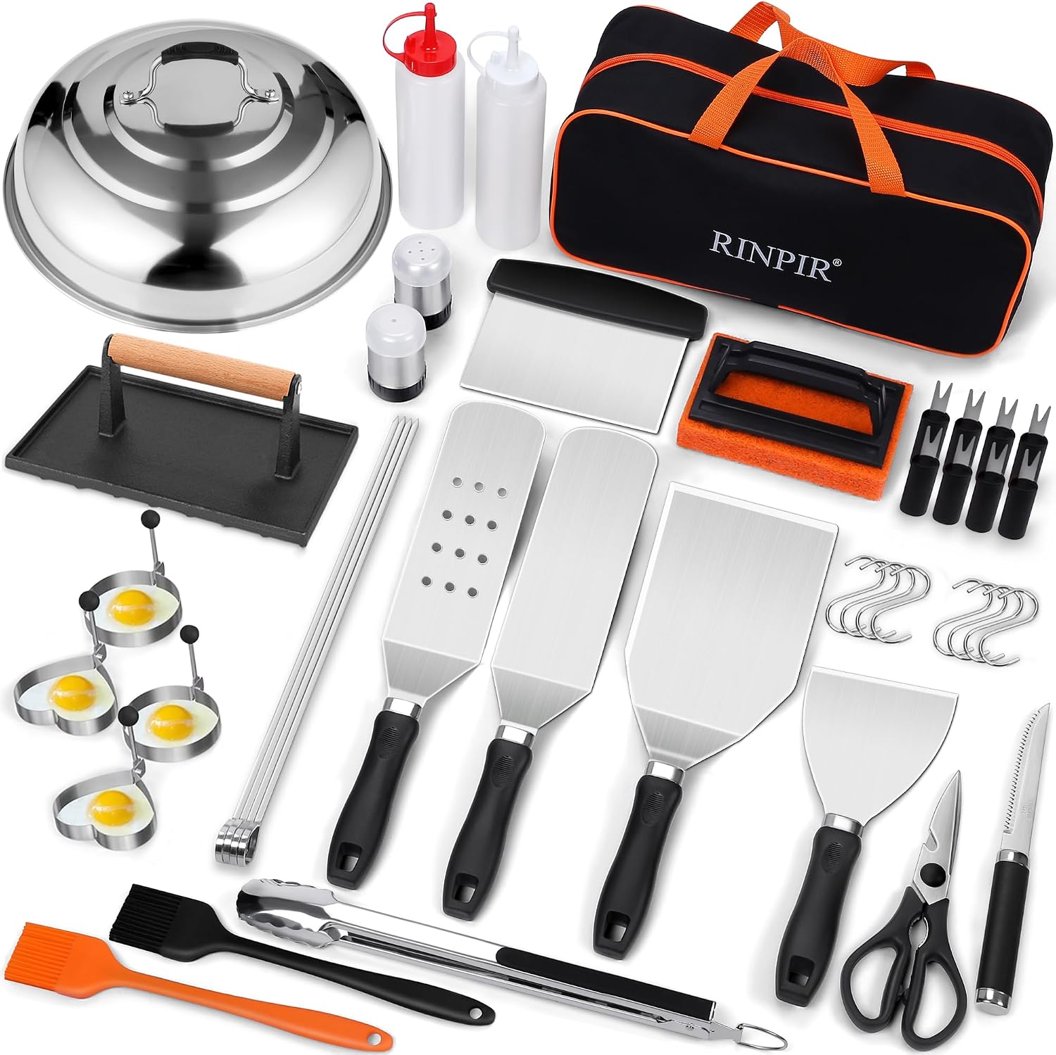 Thumbnail 6 de RINPIR 33-Piece Griddle Accessories Kit for Blackstone and Flat Top Grills